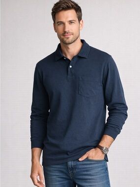 Vineyard Vines Long-Sleeve Polo Shirt - lived in Black